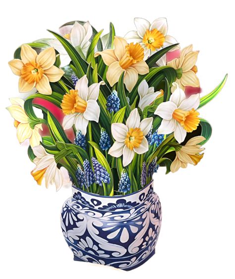 Mini Pop-Up Flower Bouquet: English Daffodils– Plunkett's Hallmark