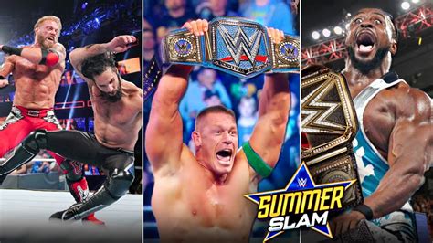 WWE Summerslam 2021 John Cena WINS Universal Title, Summerslam 2021 ...