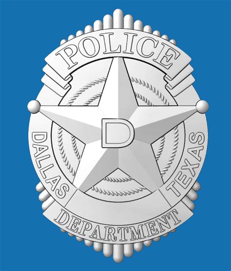 Sweet Mesquite Creations — 3D STL File CNC Model-Police-Badge-Dallas ...