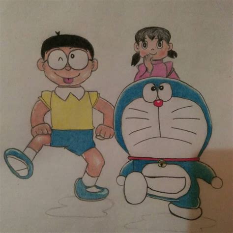 Nobita And Shizuka Sketch