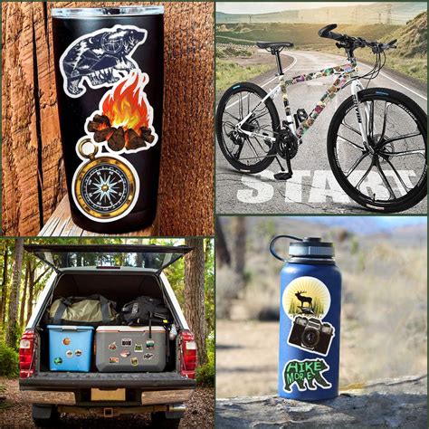 Stickers for Water Bottles Outdoor, Nature Stickers Camping Stickers ...