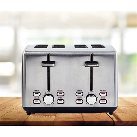 Professional Series 4-Slice Toaster Wide Slot Stainless Steel – The ...