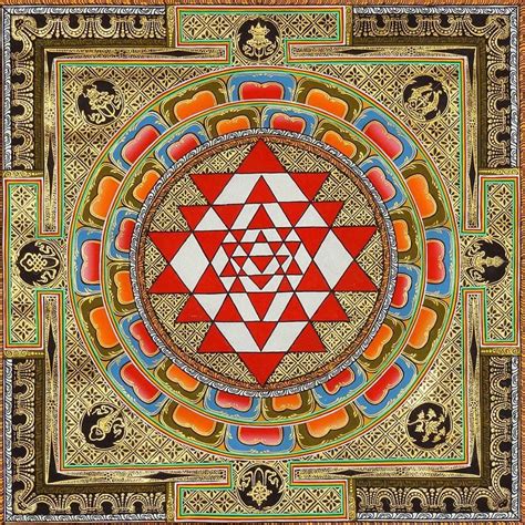 Sri Yantra | Tibetan mandala, Sacred geometry art, Sri yantra