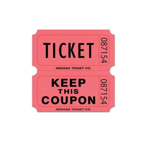 Schorin Company | Pink Raffle Tickets Double Roll 2000/roll - Schorin ...