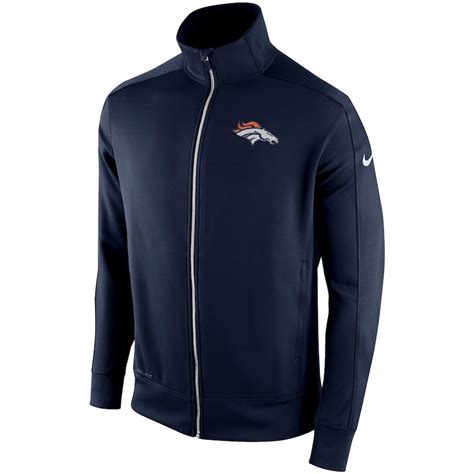 Men's Nike Navy Denver Broncos Stadium Classic Performance Track Jacket