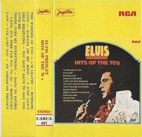 Elvis Presley - Hits Of The 70's (1976, Cassette) | Discogs