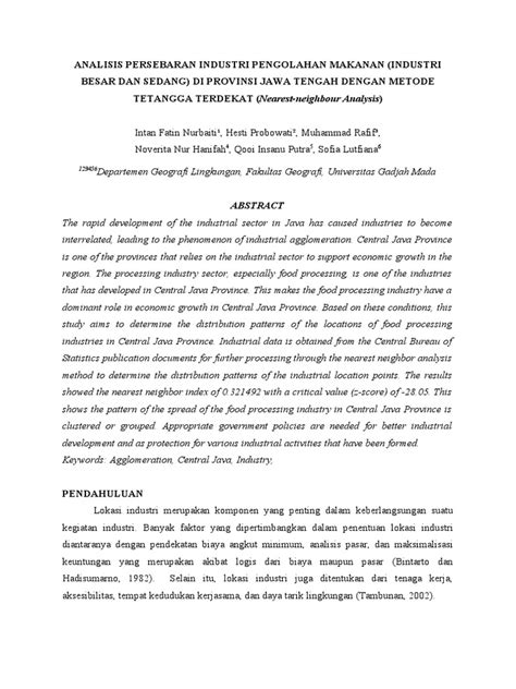 Aglomerasi Industri | PDF | Science | Science And Technology