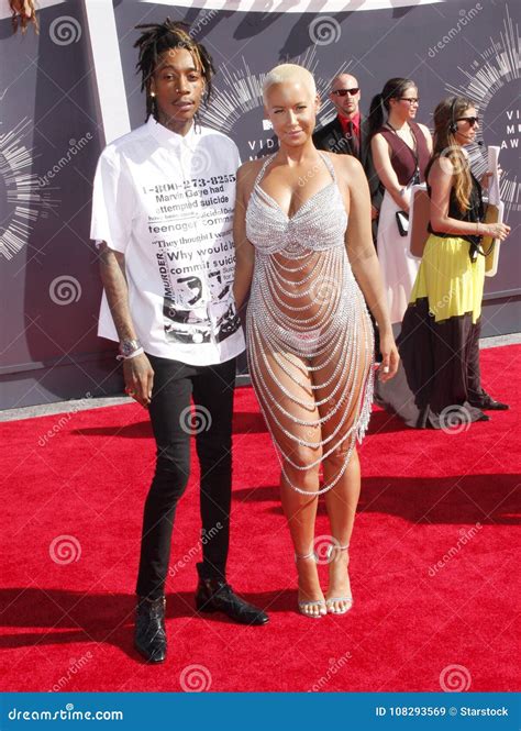 Wiz Khalifa and Amber Rose editorial stock image. Image of awards - 108293569