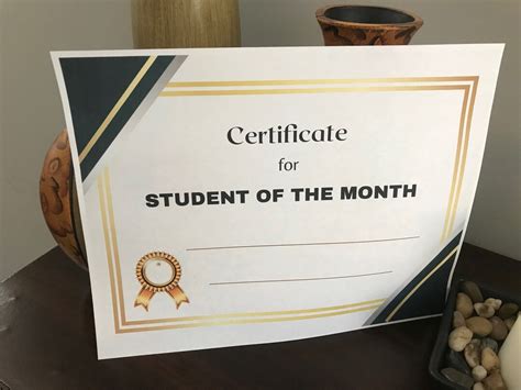 Student of the Month Certificate - Etsy