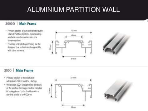 Aluminum partition wall