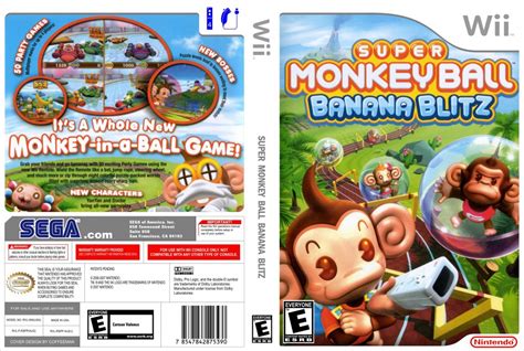 Super Monkey Ball Banana Blitz - Nintendo Wii Game Covers - Super ...