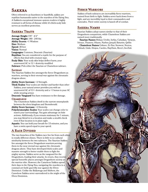 Sakkra: DnD 5e Homebrew | Dungeons and dragons races, Dungeons and dragons rules, D&d dungeons ...