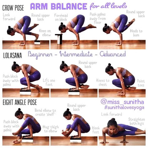 Arm Balance for all levels Yoga tutorials for beginners & intermediates ...