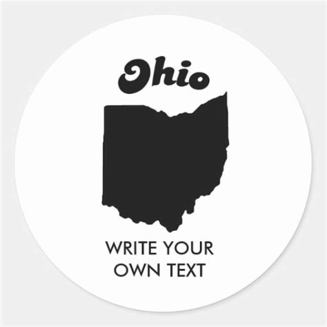 OHIO STATE MOTTO T-SHIRT ROUND STICKERS | Zazzle