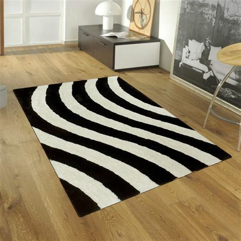 AllStar Rugs Hand-Tufted Black/White Area Rug | Wayfair.ca