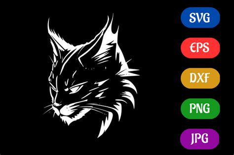 Wildcat | Black and White Logo Vector Graphic by Creative Oasis · Creative Fabrica