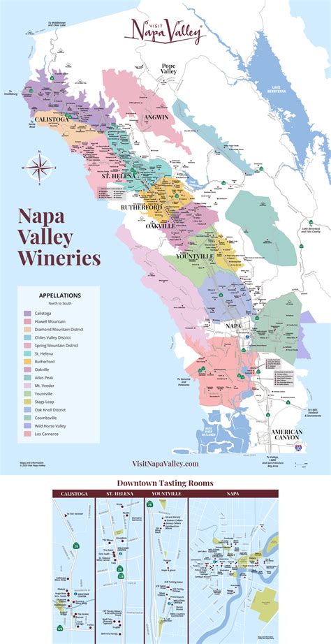 Printable Map Of Napa Valley Wineries