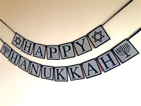 Happy Hanukkah Banner Hanukkah Decorations Hanukkah Garland | Etsy