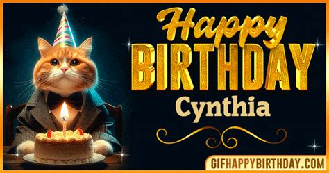 Happy Birthday Cynthia GIF Images