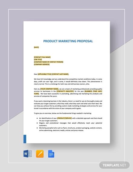 Marketing Proposal Template - 31+ Free Word, Excel, PDF Format Download ...