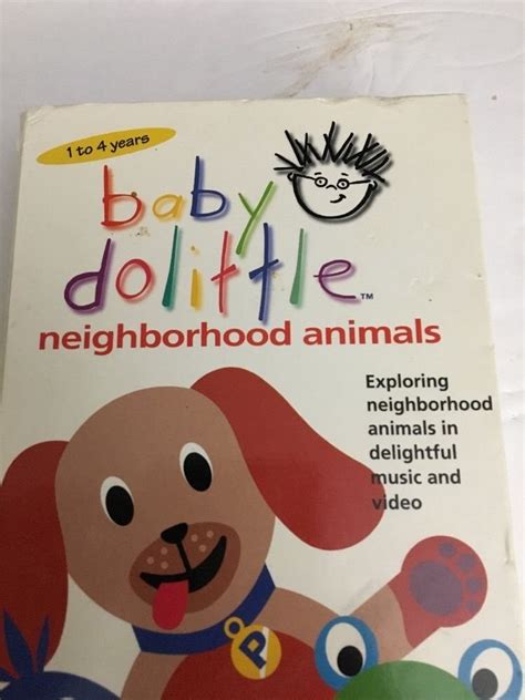 Baby Dolittle VHS Neighborhood Animals-TESTED-RARE VINTAGE COLLECTIBLE ...