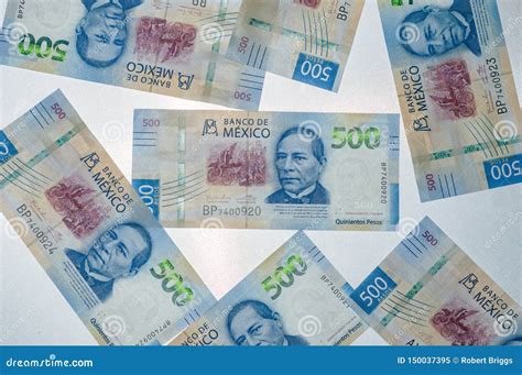 New Mexican 500 peso bills stock image. Image of banknote - 150037395