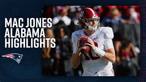 Mac Jones College Highlights | QB, Alabama (New England Patriots) - YouTube