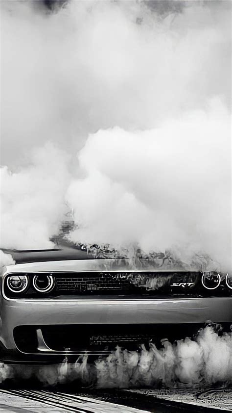 Dodge Challenger White Wallpaper