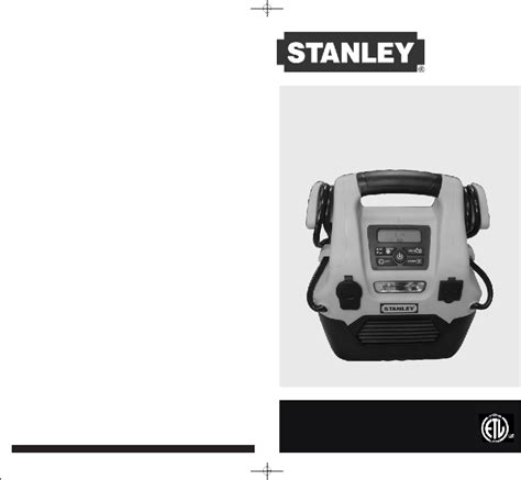 Stanley DPS109 Battery Charger Instruction manual PDF View/Download