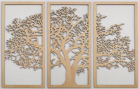 Tree of Life 3D 3 Panel Wall Art | Design by Skyline Workshop™ – SkylineWorkshop