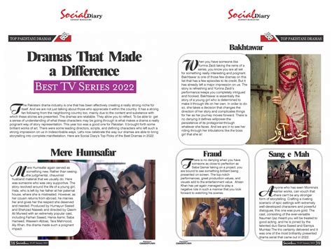 Dramas That Made a Difference Best TV Series 2022 - Social Diary Magazine