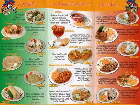 Taqueria Los Amigos menu, Menu restauracji Taqueria Los Amigos, Puyallup, Puyallup - Urbanspoon ...