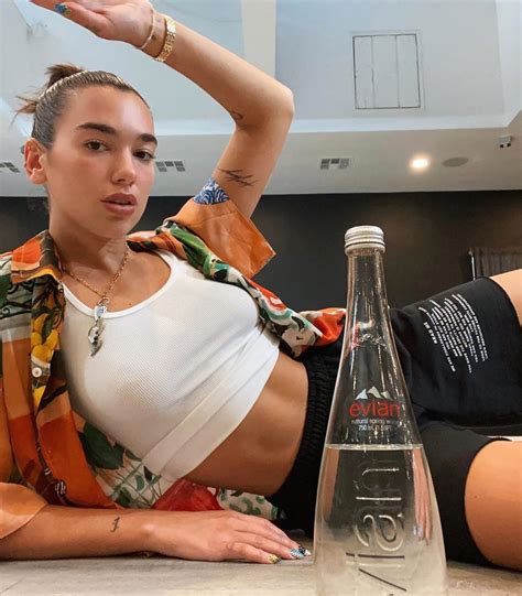 Dua Lipa Shared a Sexy Selfie to Celebrate Her Role as Evian’s Global Ambassador