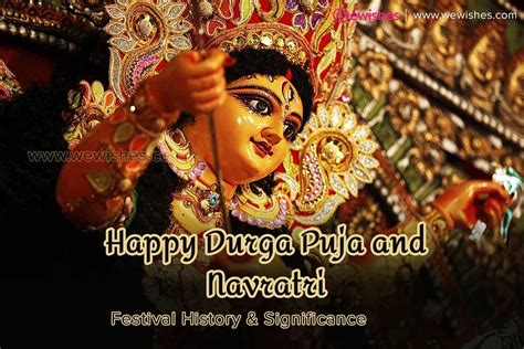 Happy Durga Puja and Navratri Festival History & Significance 2023 – We ...