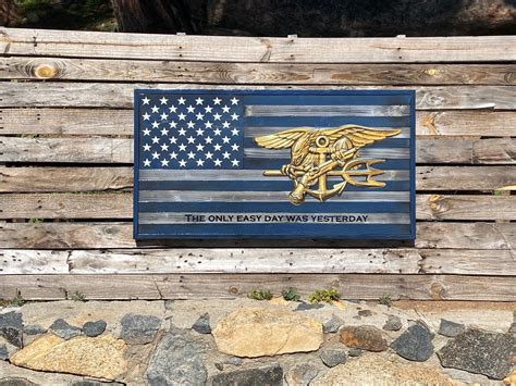 Navy Seal Trident – Your American Flag Store – Wood Flags – American Made