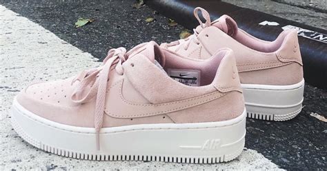 Pink Suede Nike Air Force Ones | POPSUGAR Fashion