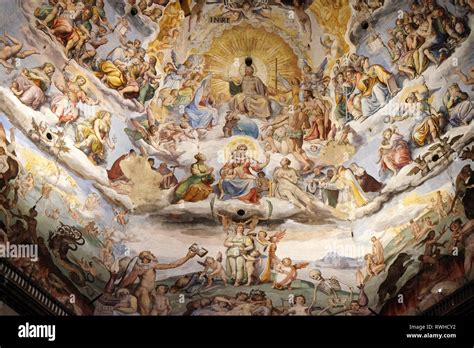 Last Judgment, fresco by Giorgio Vasari in the Cattedrale di Santa ...