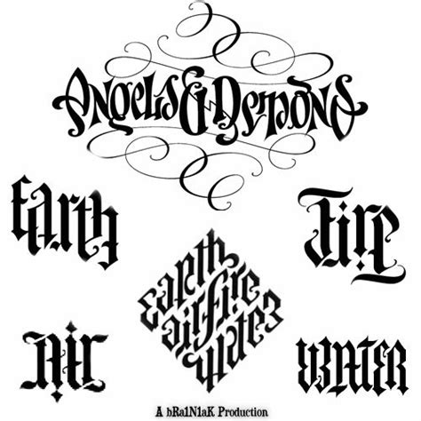 Angels and Demons Ambigrams | Lettering design, Ambigram tattoo, Tattoo ...