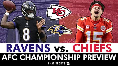 Ravens vs. Chiefs AFC Championship Preview: Prediction, Injury News ...