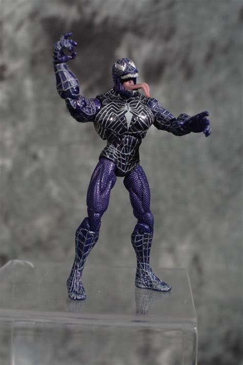 2006 Hasbro Marvel 5.5 SpiderMan 3 Movie series Purple Venom Action ...