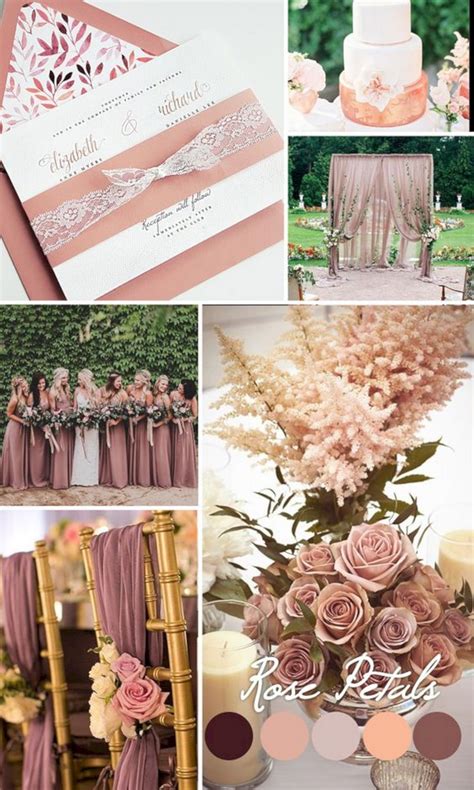 35 Dusty Rose Wedding Color Ideas For Most Romantic Wedding 190 Mauve Wedding Colors, Wedding ...