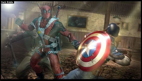 Deadpool VS Captain America by darkriddle1 on DeviantArt