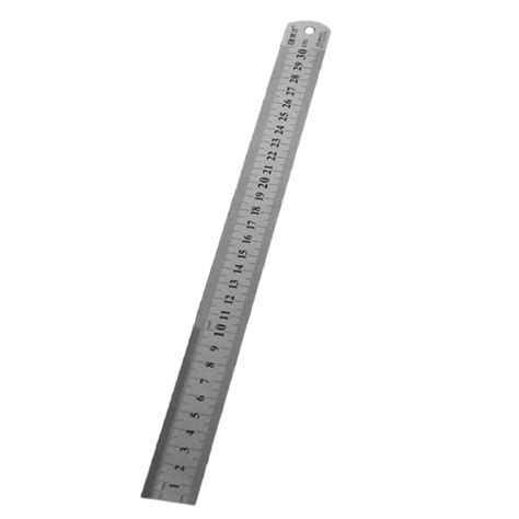 Stainless Steel Metal Ruler 30CM Straight Ruler Measurement Double ...