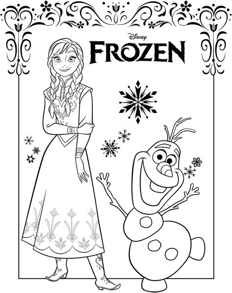 Gambar Untuk Mewarnai Frozen 2 - Adzka