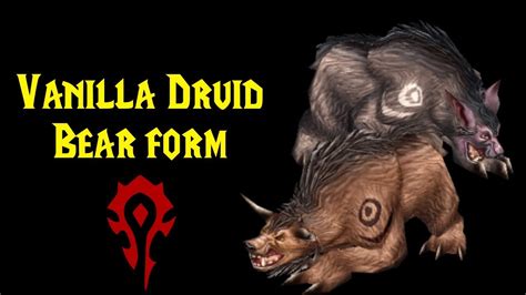 WoW Vanilla - Druid Quest - Bear Form (Horde) - YouTube