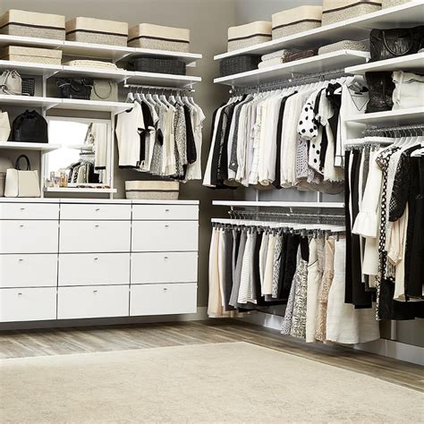 White Elfa Décor Drawer Frames & Fronts | Elfa closet, Walk in closet design, Smart closet