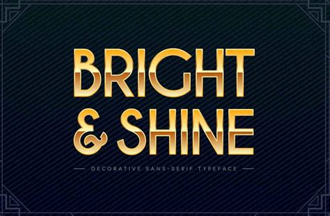 Bright & Shine Font - Dfonts