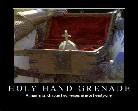 Holy hand grenade | Hand grenade, Antioch, Monty python