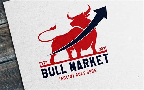 Bull Market - Share market or Stock market Logo Template