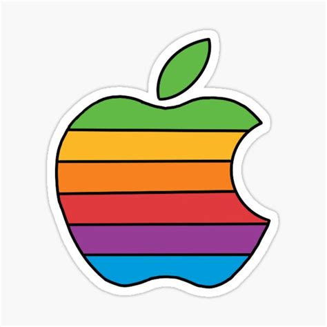 "Rainbow Apple" Sticker for Sale by rhyannamorgan | Redbubble